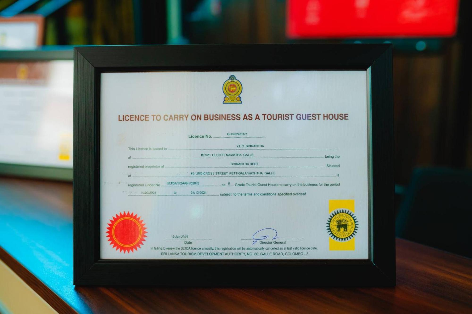 Shirantha Hotel Galle Zewnętrze zdjęcie